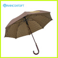 Guarda-chuva de madeira Handle Adversting Straight Custom Impresso Golf Umbrella 8ribs